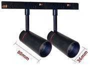 LUZ-X5006 6W 48V Magnetic Track Spot – Adjustable CCT | Black LED Spotlight for Track Systems