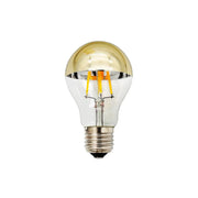 LUZ-A60-6FG 6W E27 Gold Mirror Filament LED – 2700K or 3000K