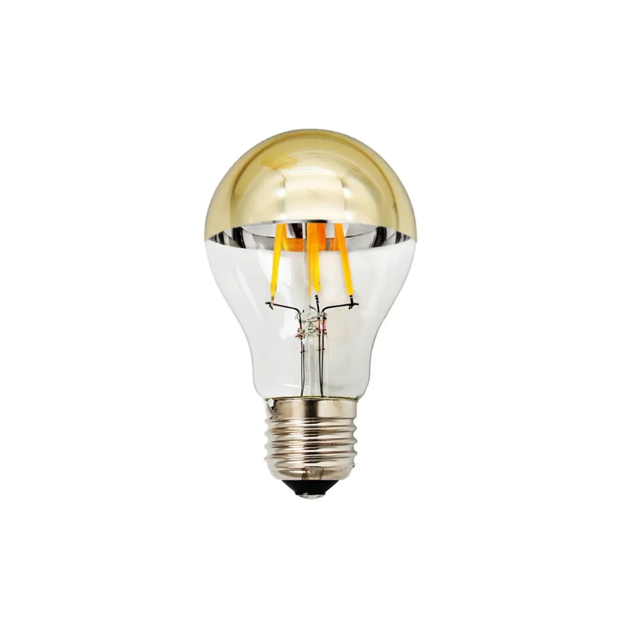 LUZ-A60-6FG 6W E27 Gold Mirror Filament LED – 2700K or 3000K