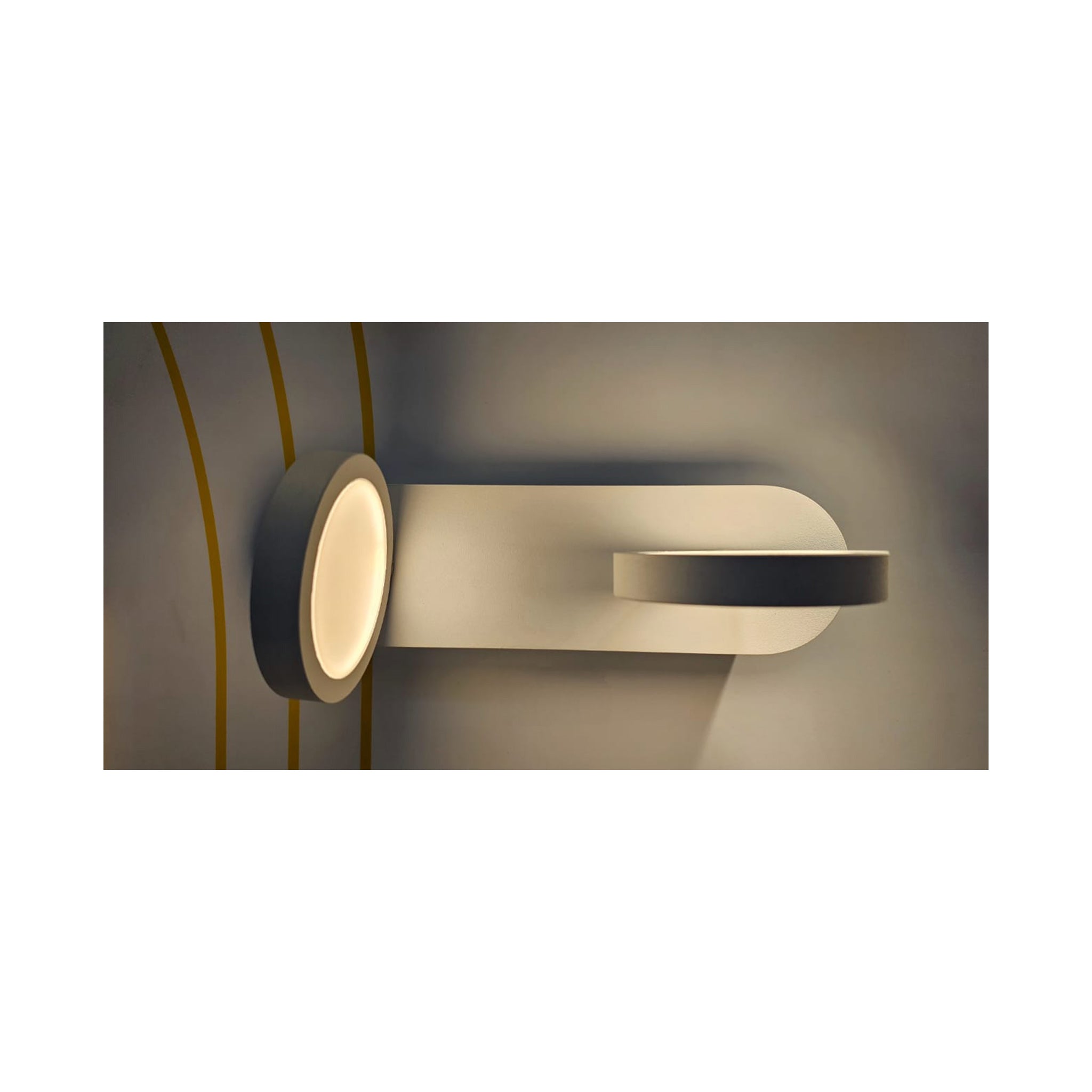 CAP-1063/2 Sandy White 9W LED Wall Light – Warm 2700K Glow
