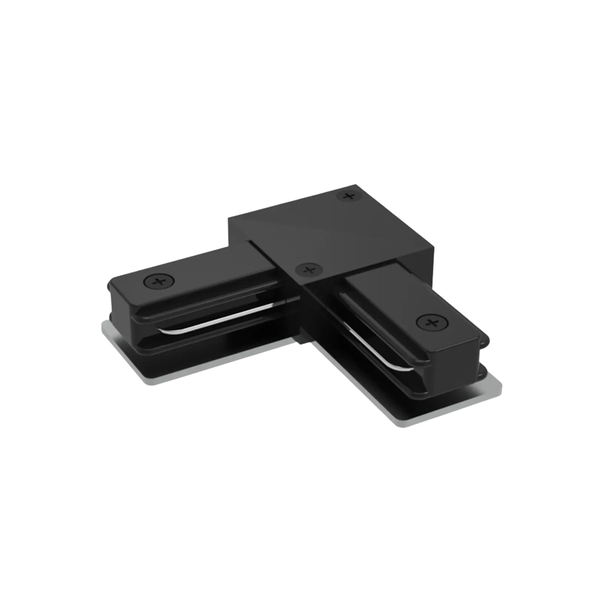 CON-L Black or White Connector – 2-Wire L-Type Corner Joiner for Track Systems