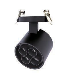 LUZ-D400-10 10W Black 3000K Spot – Compact Accent Lighting with Warm Ambience