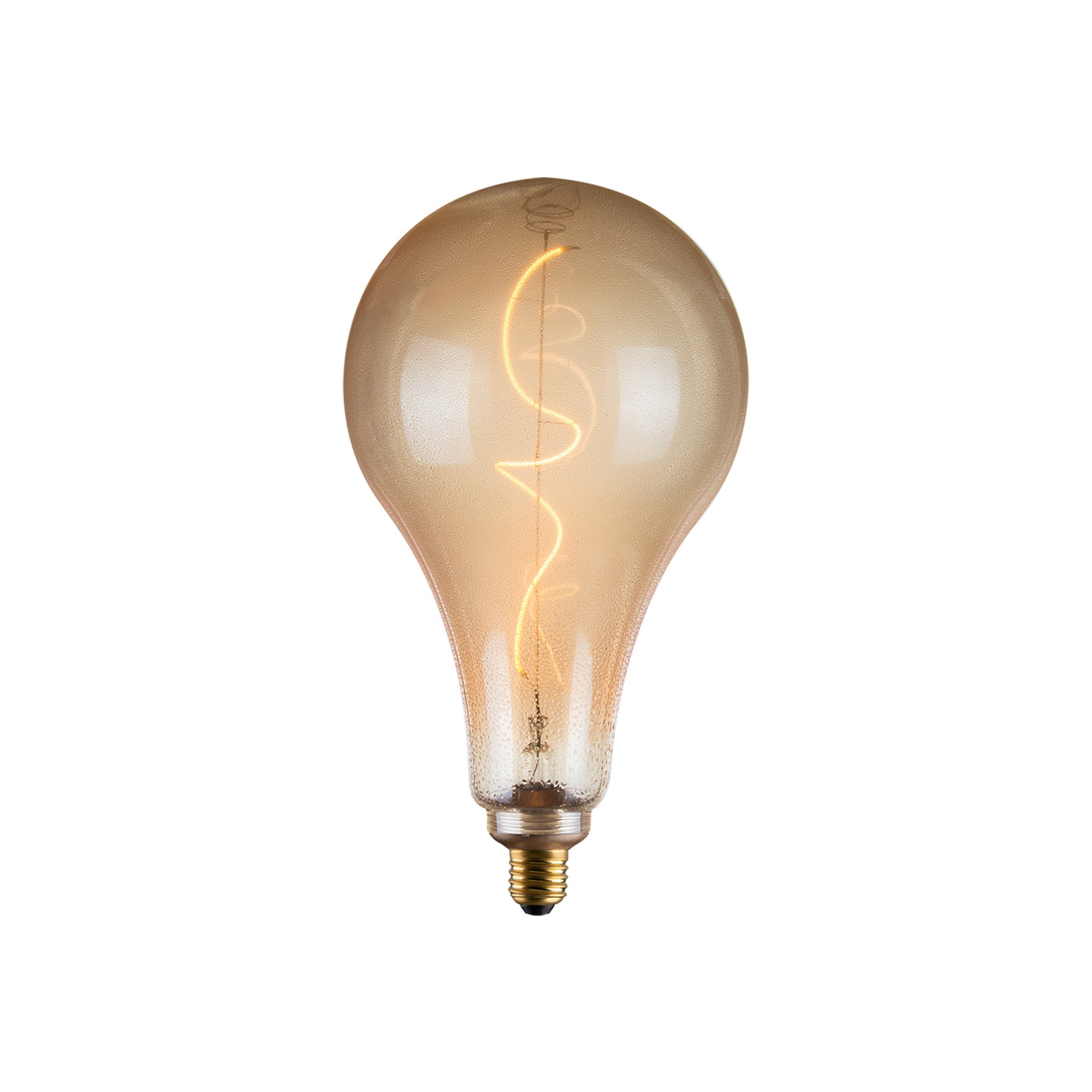 LUZ-DPA165-4GF 4W E27 2200K LED Filament Lamp – Amber Glass, Vintage Aesthetic with Warm Glow
