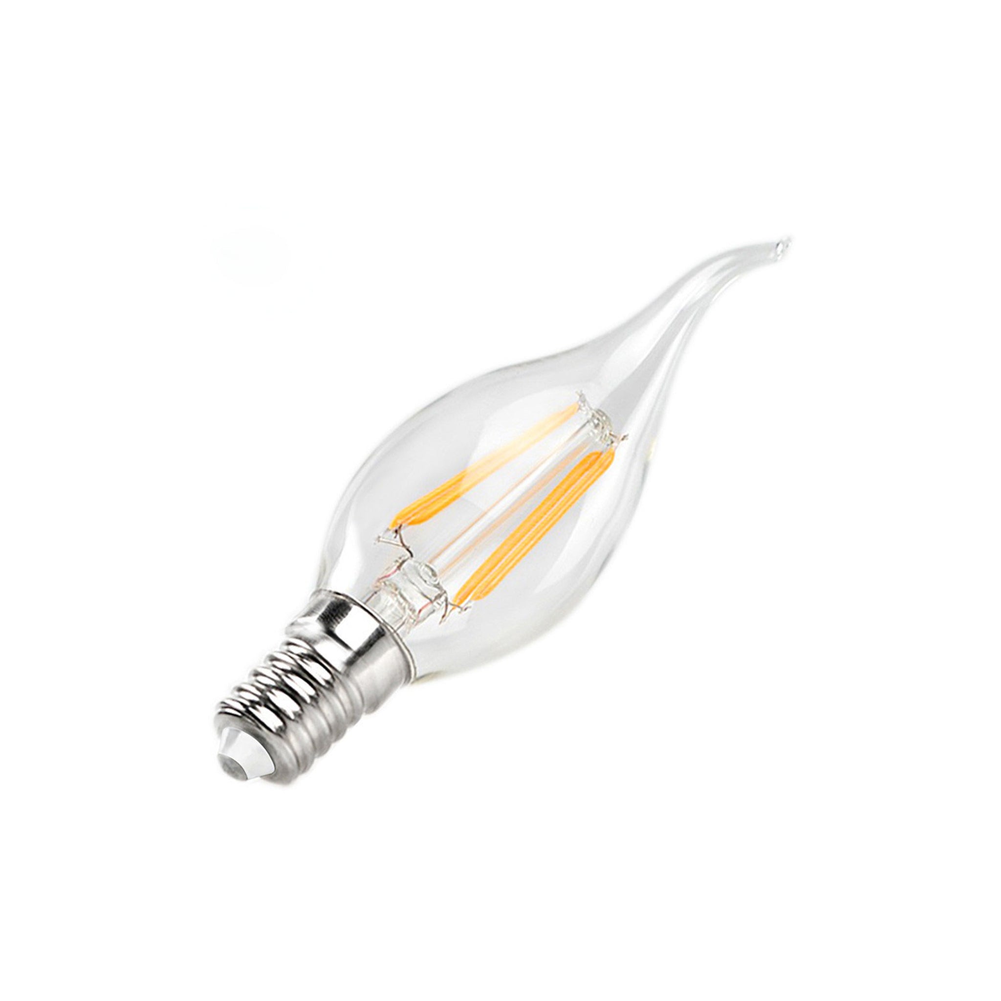 LUZ-C35L-4F 4W E14 3000K Filament LED Candle Bulb