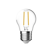 LUZ-G452-2F – 2W E27 G45 Filament LED Bulb in 2700K or 3000K with Mini Globe Shape for Warm Accent L