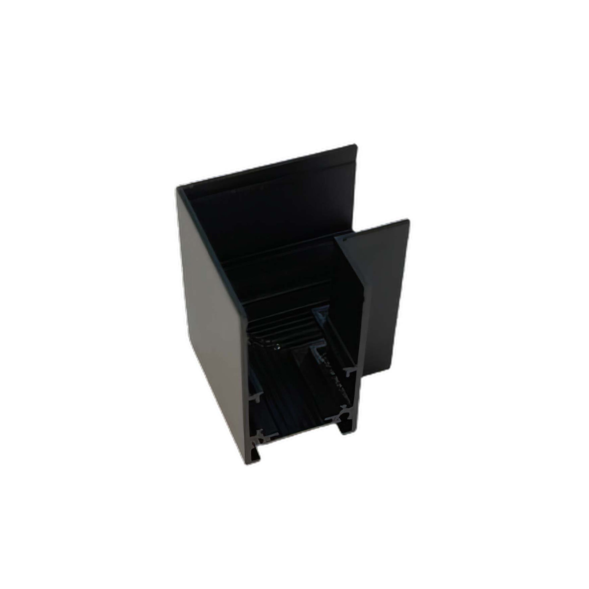 LUZ-SH20 “L” Horizontal Corner Connector – For Surface Magnetic Track Systems (Black or White)