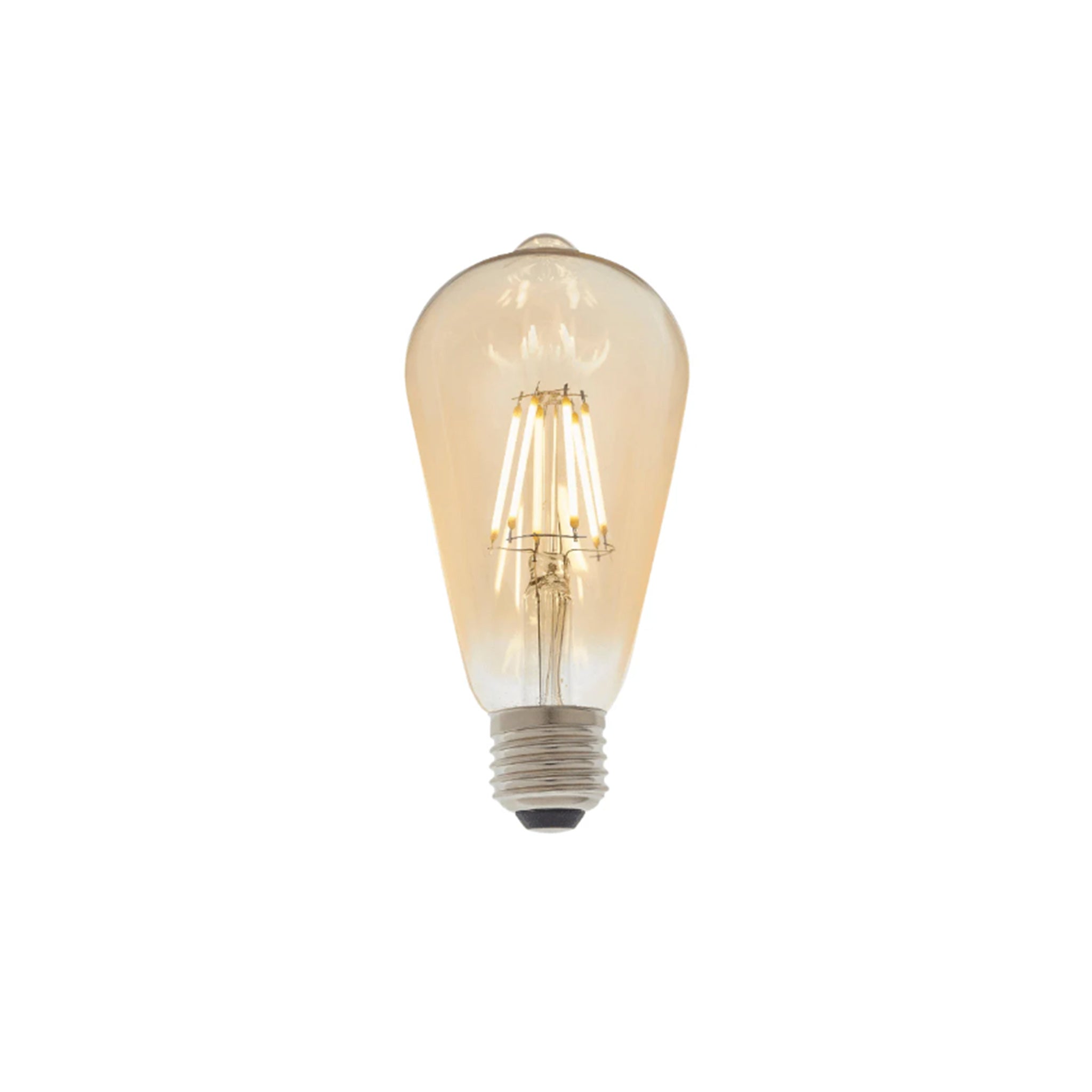 LUZ-ST64-8FG 8W E27 2200K Gold Filament LED – Ultra Warm Vintage Lighting