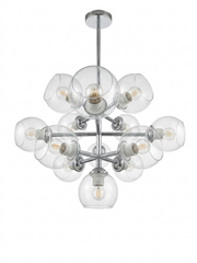 SY2022‑13 Black Pendant Light – 13×E27 High-Capacity Chandelier-Style Fixture